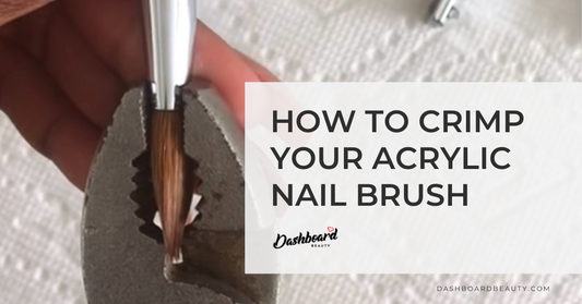 How to crimp your acrylic nail brush