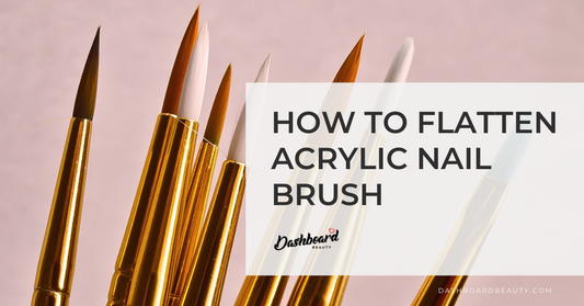 best way to flatten your acrylic nail brush