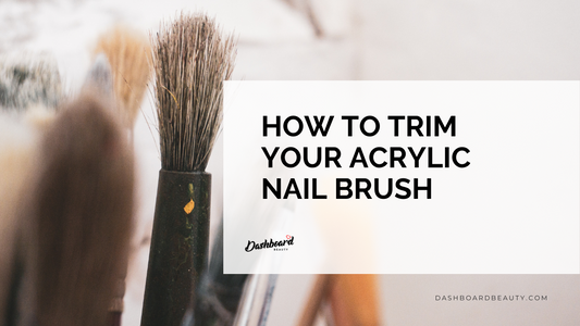 how to trim your acrylic nail brush