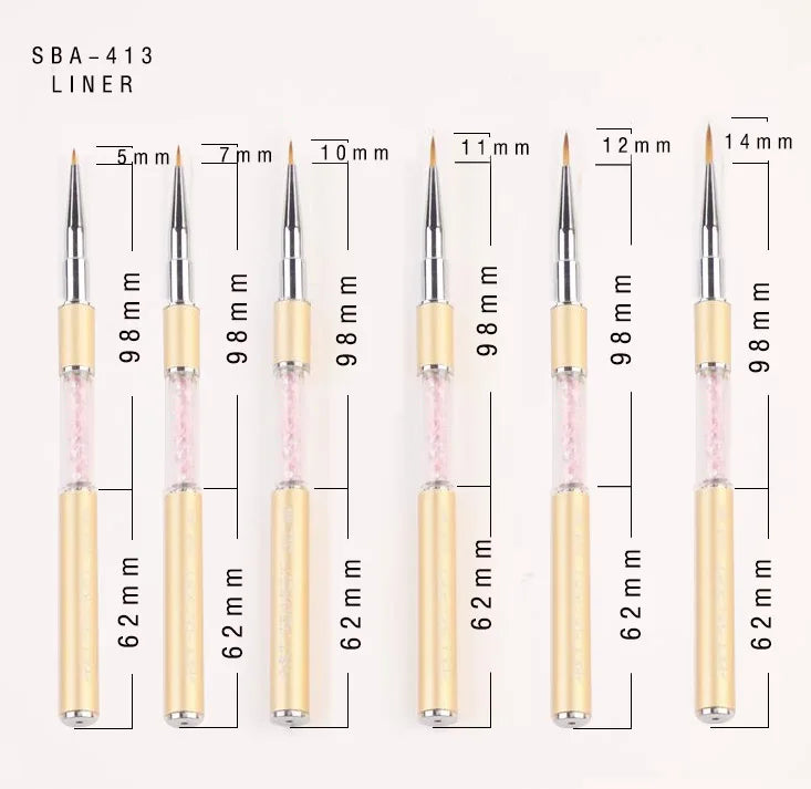 ArtSecret Liner Brush - Premium Korean Taklon for Flawless Nail Art